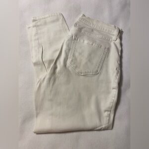 A.N.A White High-Rise Skinny Ankle Jeans – Size 6 – Button Fly Front